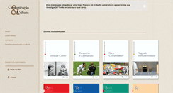 Desktop Screenshot of comunicacaoecultura.com.pt